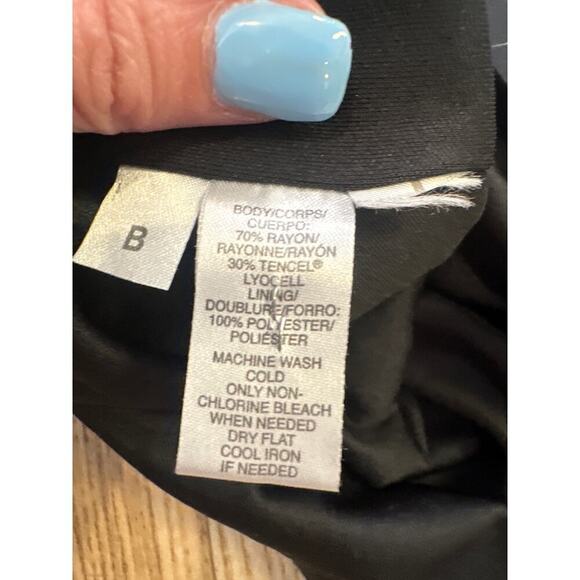 Loft Dress Womens Size Small Black and White pattern - Picture 4 of 5